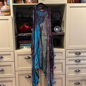 Kantha Bae Harmony tye dye jumpsuit.  Beautiful jewel tones